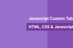 Javascript Custom Tabs