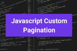 Javascript Custom Pagination